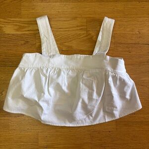 NEW Amazhiyu Linen Blend Coastal Cowgirl Festival Boho Wooden Button Crop Tank S